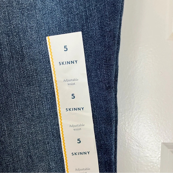 🐱 NWT Cat & Jack Girl’s Ultimate Stretch Skinny Blue Jeans (5) - Picture 3 of 4